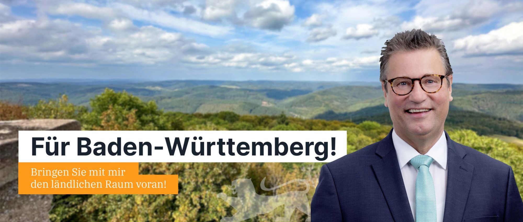 Ausblicke genießen und fördern mit Peter Hauk, MdL – hier vom Katzenbuckel aus. 