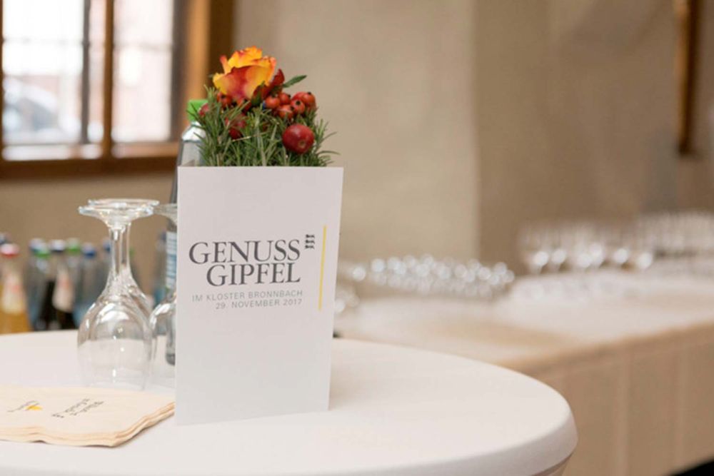 Genussgipfel im Kloster Bronnbach – Bild: Landratsamt Neckar-Odenwald-Kreis Genussgipfel im Kloster Bronnbach – Bild: Landratsamt Neckar-Odenwald-Kreis